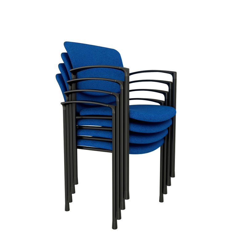 Trix Configurable Side Chair with Arms on Glides