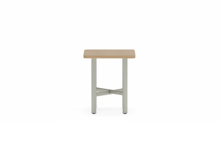 Collaborative Spaces™ 21"H Occasional Side Table with Square Top - 18"W x 18"D
