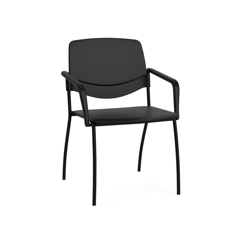 Sutro Stackable Chair with Optional Casters