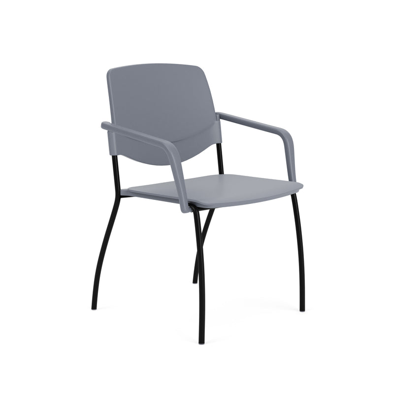 Sutro Stackable Chair with Optional Casters