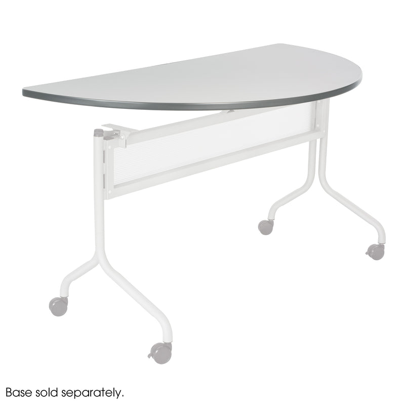 Impromptu® Mobile Training Table, Half Round Top - 48 x 24"