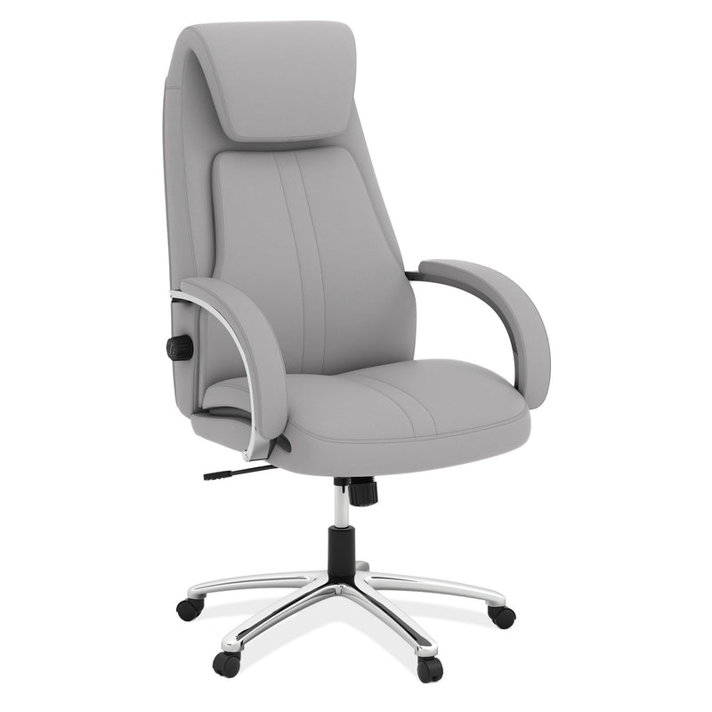 OfficeSource | Bradley Collection | Executive High Back Chair with Chrome Frame