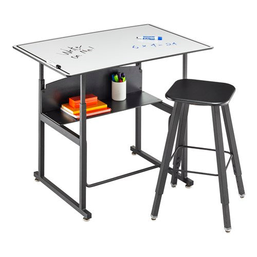 AlphaBetter® Height-Adjustable Desk, 36 x 24”, Premium or Dry Erase Top