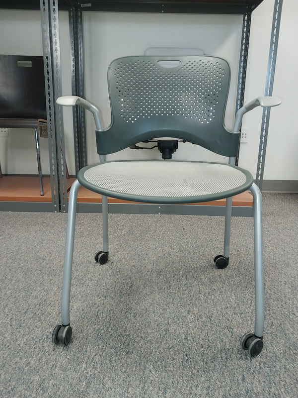 Herman Miller Black/Gray Stackable Caper Guest Chairs | Used/Pre-Owned