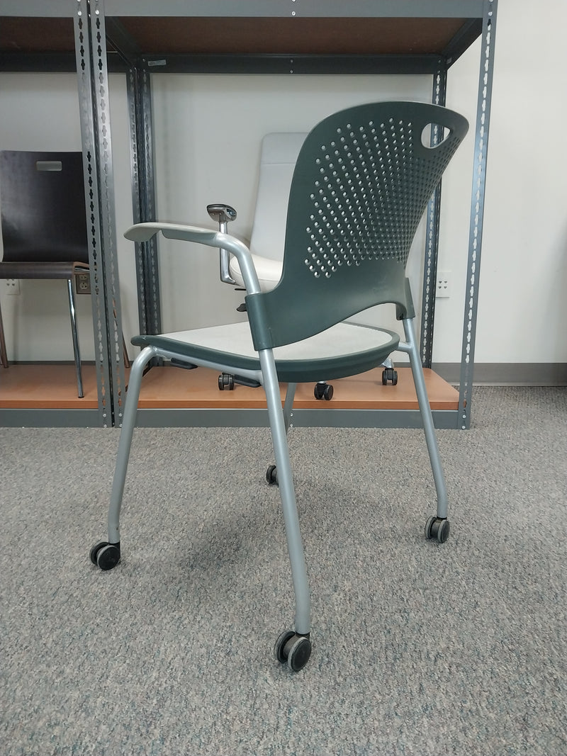 Herman Miller Black/Gray Stackable Caper Guest Chairs | Used/Pre-Owned