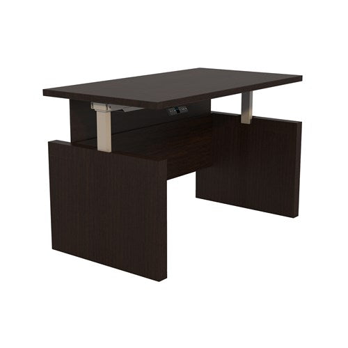 Aberdeen® Height-Adjustable Desk, Straight Front Top & Base, 72" W
