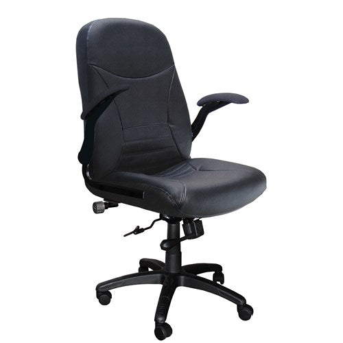 Comfort Big & Tall Pivot Arm Chair, Leather