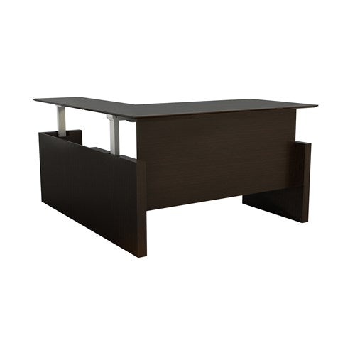 Medina™ Height-Adjustable Straight Front Desk with Return, 72”