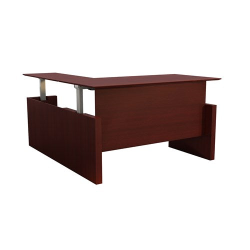 Medina™ Height-Adjustable Straight Front Desk with Return, 72”