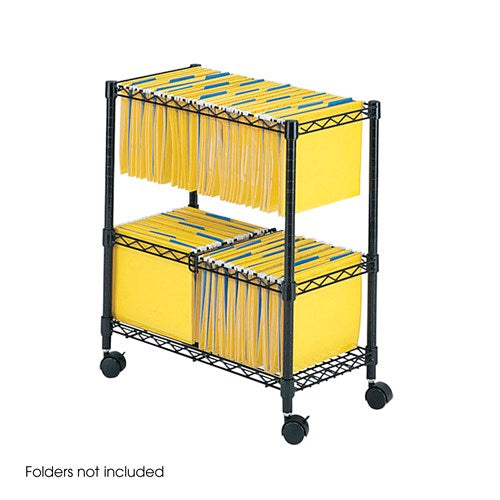 Two-Tier Rolling File Cart