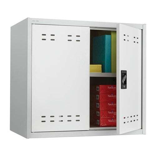 27"H Steel Storage Cabinet, Wall Mountable