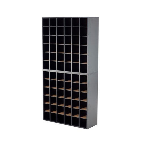 Wood 36 Compartment Mail Sorter