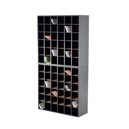 Wood 36 Compartment Mail Sorter