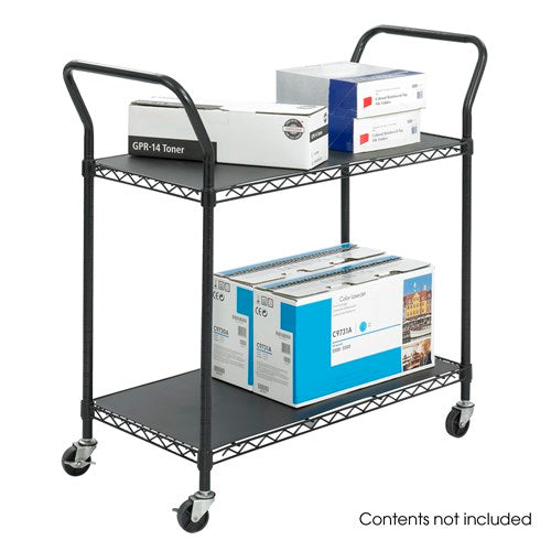 Wire Utility Cart - 2 Shelves