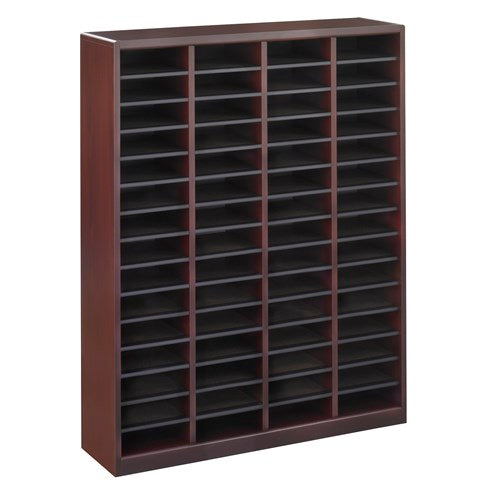E-Z Stor® Wood Literature Organizer, 60 Compartments