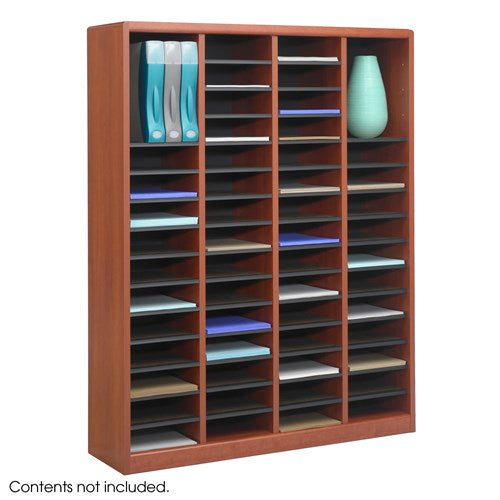 E-Z Stor® Wood Literature Organizer, 60 Compartments