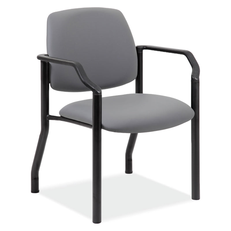 Big & Tall Guest Chair with Arms and Black Frame - 22"W