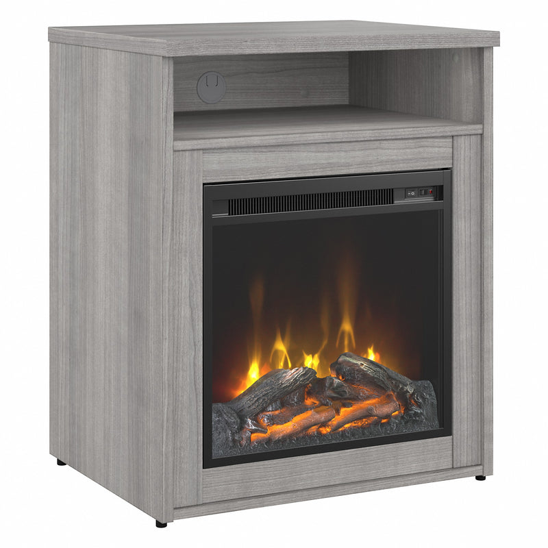 Bush Business Furniture 400 Series 24W Electric Fireplace with Shelf