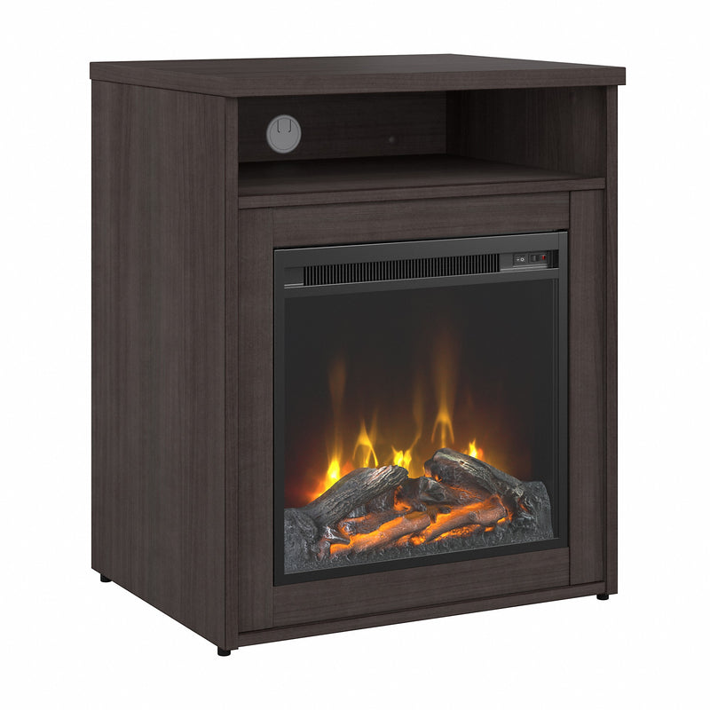 Bush Business Furniture 400 Series 24W Electric Fireplace with Shelf