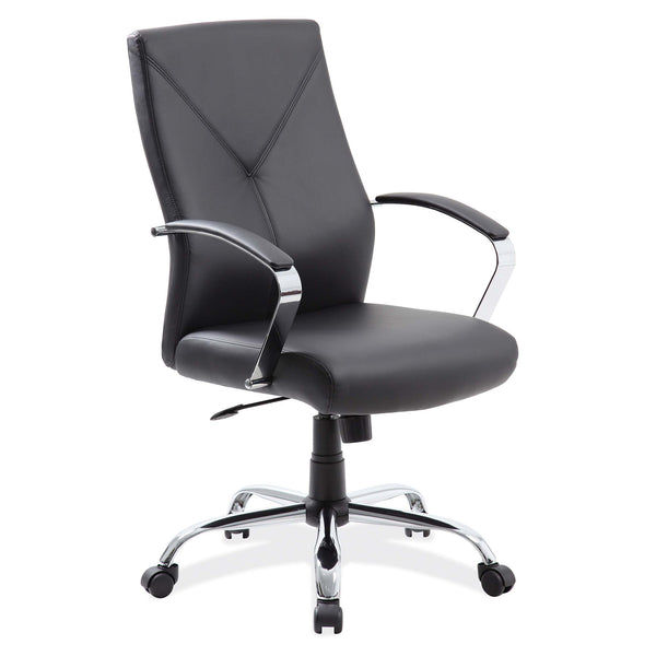 OfficeSource Boxero Collection Executive High Back with Chrome Frame