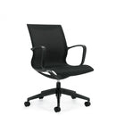 Global Solar™ Mesh Seat & Back Conference Chair, Asphalt Frame | 8456
