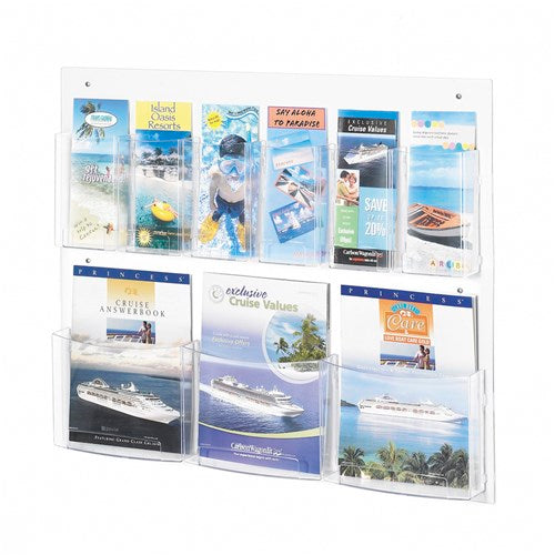 Clear2c™ 3 Magazine and 6 Pamphlet Display