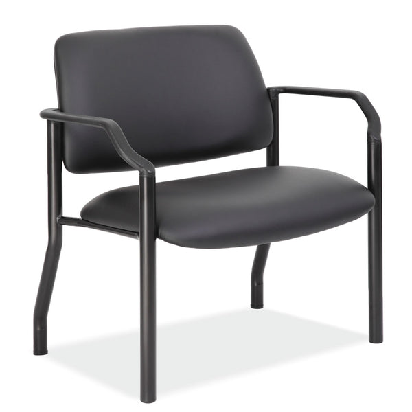 OfficeSource OS Big & Tall Collection Guest Chair with Arms and Black Frame 1