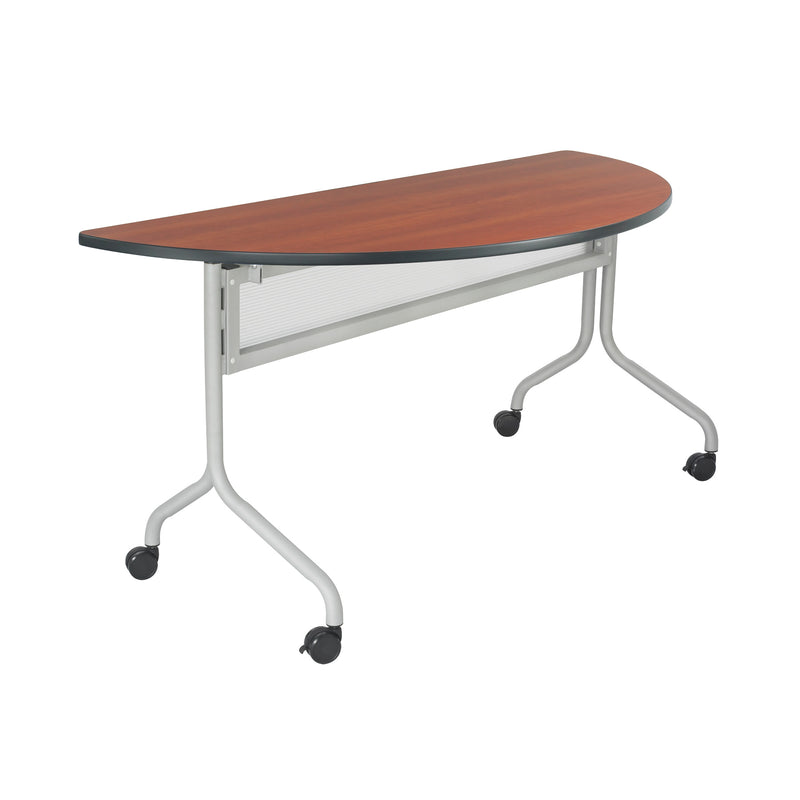 Impromptu® Mobile Training Table, Half Round Top - 48 x 24"