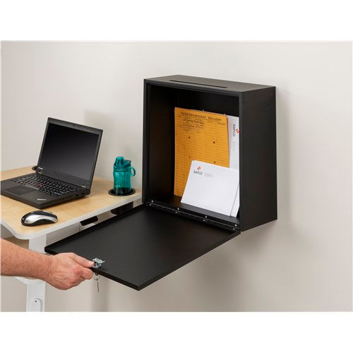 18x18" Wall-Mounted Interoffice Mailbox with Lock