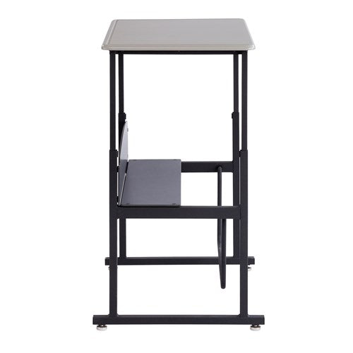 AlphaBetter® Adjustable-Height Stand-Up Desk, 28 x 20" Standard Top and Swinging Footrest Bar