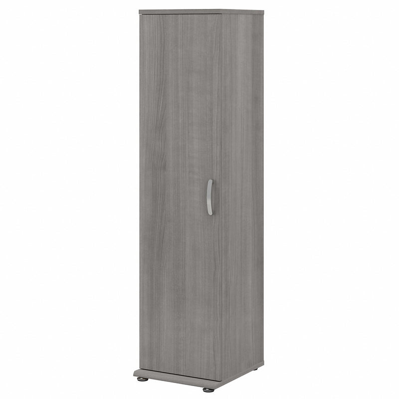 Bush Business Furniture Universal Narrow Clothing Storage Cabinet with Door and Shelves