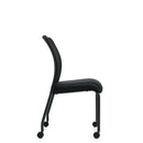 Armless Mesh Back Guest with Casters | OTG11761B - Parlor City Furniture