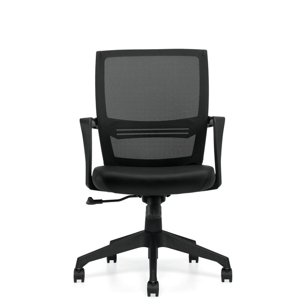 Low Back Mesh Back Tilter with Luxhide Seat | OTG13026B