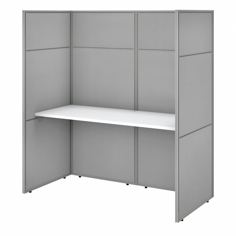 Bush Business Furniture Easy Office 60W Cubicle Desk Workstation with 66H Closed Panels