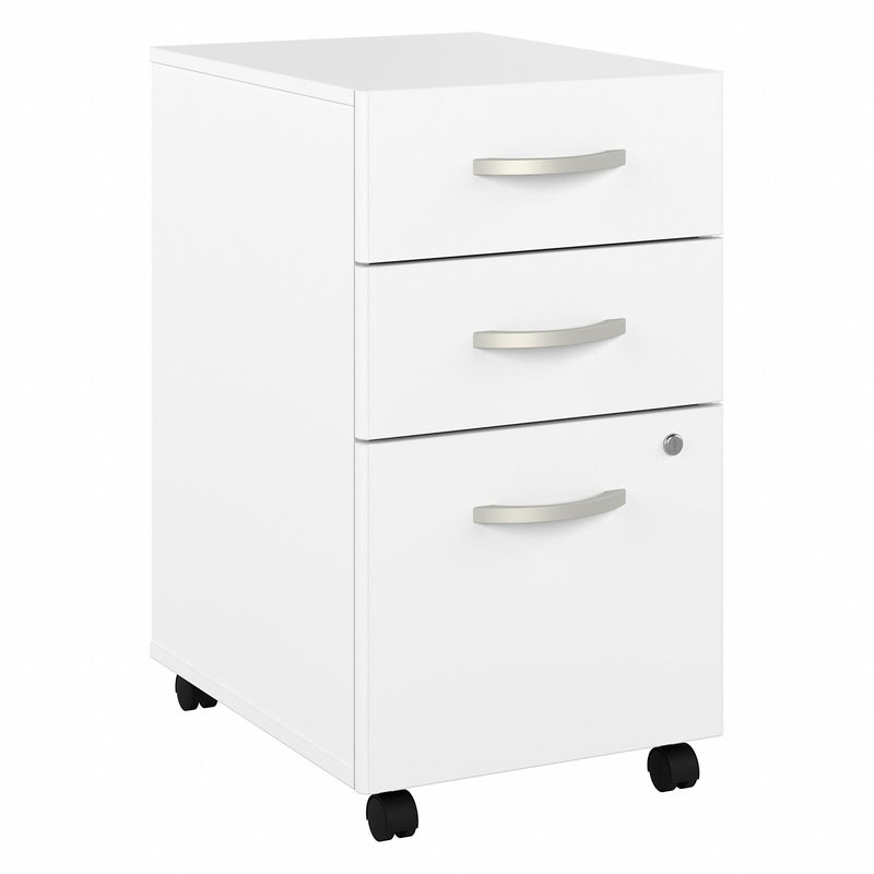 Bush Business Furniture Hybrid 3 Drawer Mobile File Cabinet - Assembled