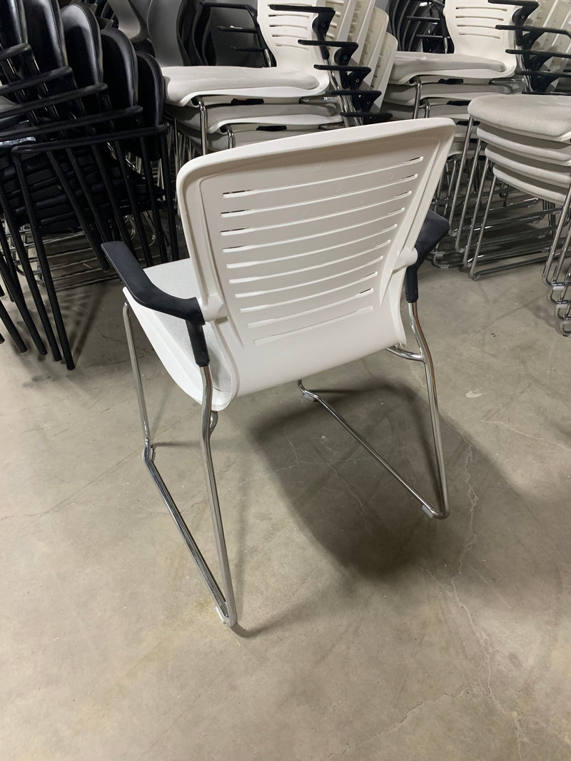 Office Master OM5 Guest Chairs (White/Gray) | Used/Pre-owned