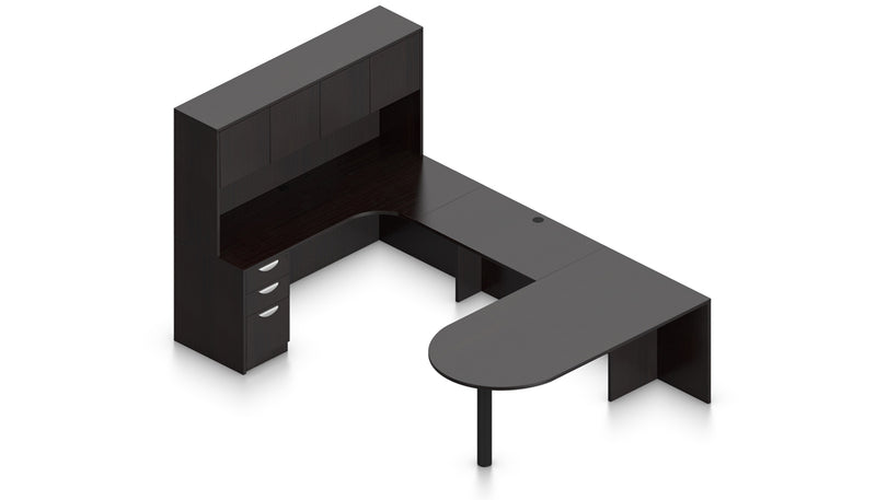 U- Shaped-Desk-with-Hutch