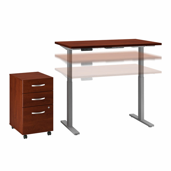 Move 60 Series by Bush Business Furniture 48W x 24D Height Adjustable Standing Desk with Storage