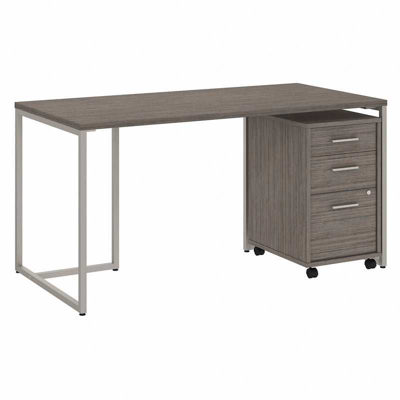 Office by kathy ireland® Method 60W Table Desk with 3 Drawer Mobile File Cabinet