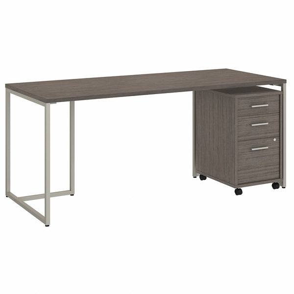 Office by kathy ireland® Method 72W Table Desk with 3 Drawer Mobile File Cabinet