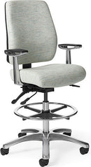 AF415 - OM Seating Affirm Cushioned Back Ergonomic Stool