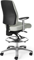 AF415 - OM Seating Affirm Cushioned Back Ergonomic Stool