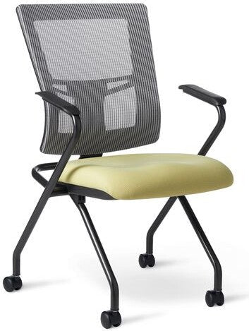 AF570N - Office Master Affirm Mid Back Ergonomic Office Guest Chair with Fixed Arms