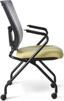 AF570N - OM Seating Affirm Mid Back Ergonomic Office Guest Chair with Fixed Arms