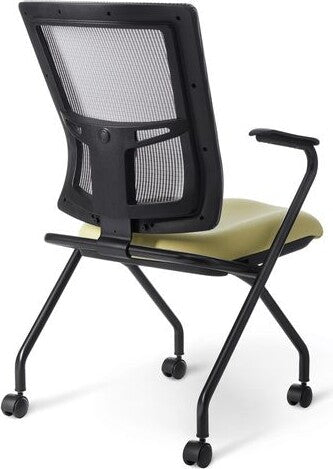 AF570N - Office Master Affirm Mid Back Ergonomic Office Guest Chair with Fixed Arms