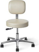 CL22 - OM Seating Exam Room Stool with Back Rest