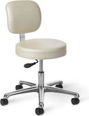 CL22 - OM Seating Exam Room Stool with Back Rest
