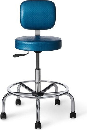 CL35 - Office Master Classic Professional Lab and Healthcare Stool with Back Rest