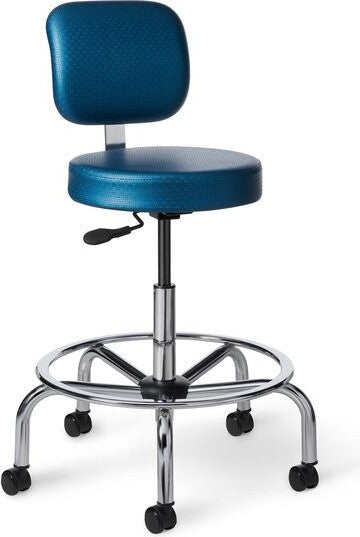 CL35 - Office Master Classic Professional Lab and Healthcare Stool with Back Rest