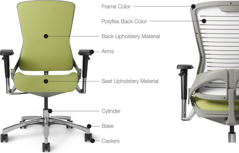 OM5-BXT - Office Master Modern Black Extra-Tall Back Ergonomic Chair